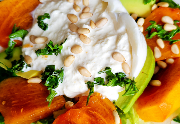Persimmon Burrata Salad