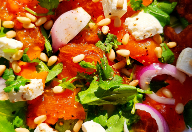 persimmon salad
