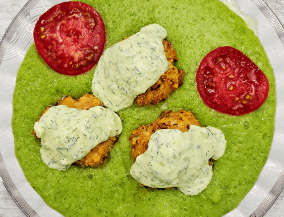 chopped chicken patties