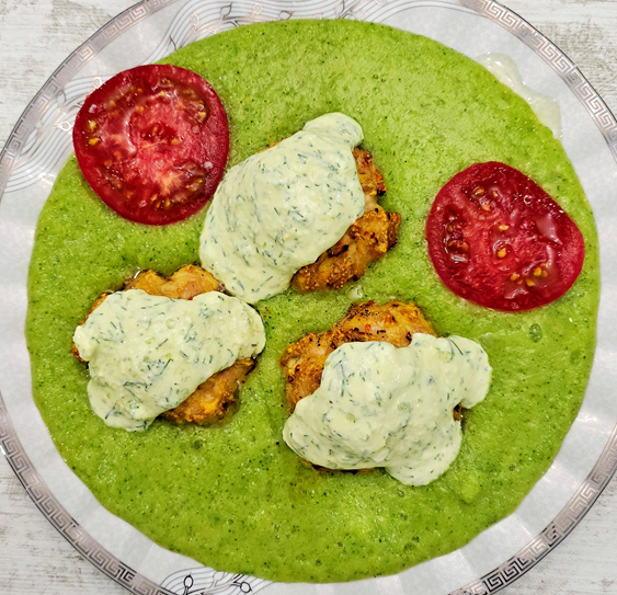 chopped chicken patties