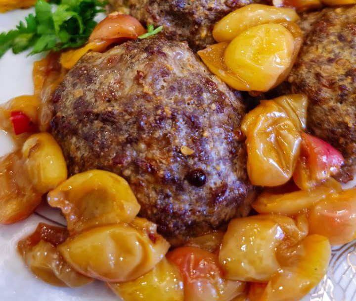 Cherry Meatballs & Pumpkin Pancakes