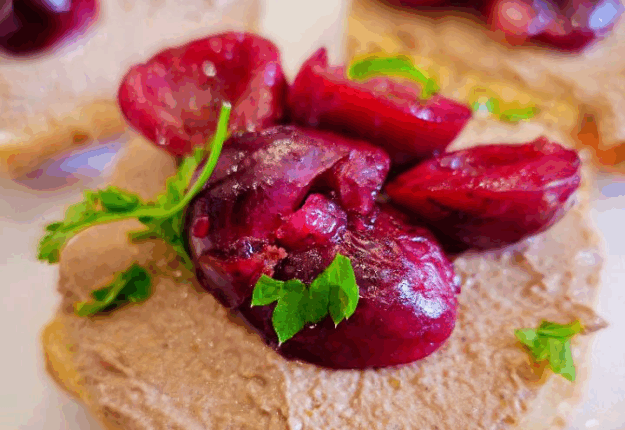 Silky Chicken Liver Pâté with Apple and Honey-Cherry Topping