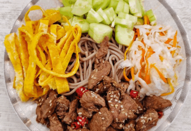 Korean-Inspired Chilled Soba Bowl