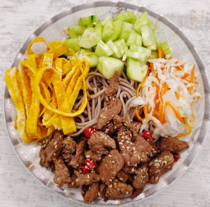 Korean-Inspired Chilled Soba Bowl