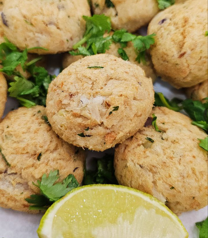 Baked Portuguese Croquettes with Potato and Cod