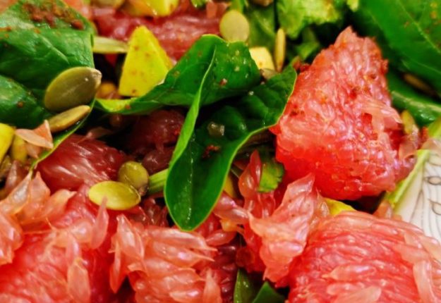 Grapefruit-Greens-Salad