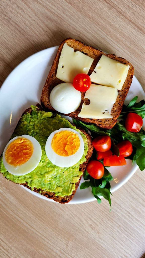 Avocado Toast with Egg, Cheese & Lime