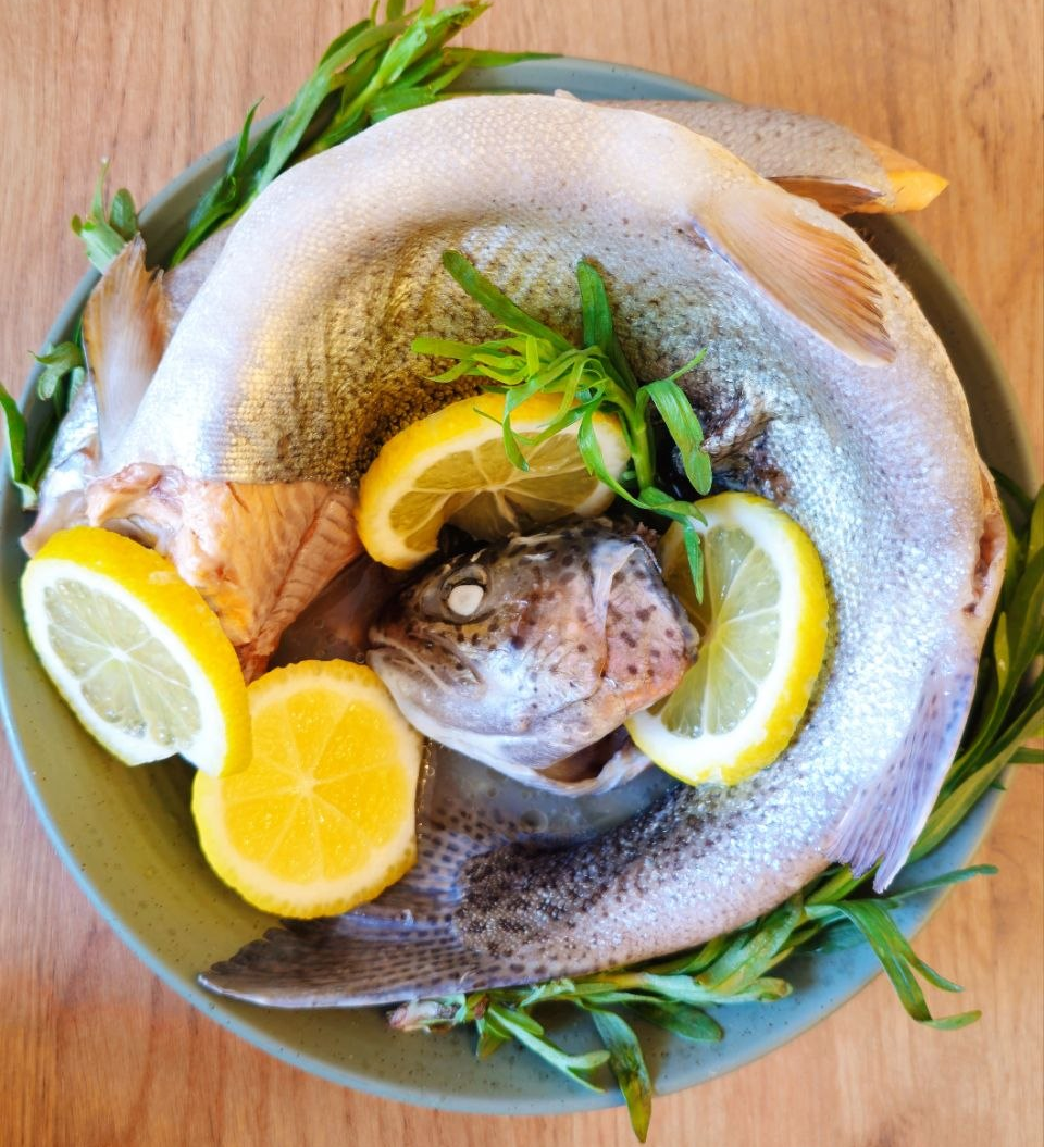 The result: incredibly tender trout