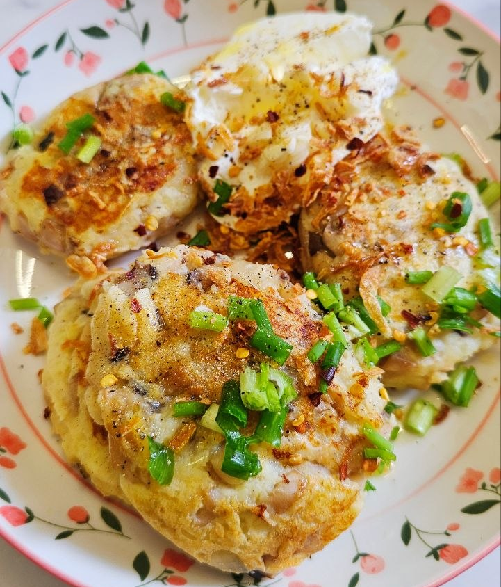 Potato Patties with Oyster Mushrooms
