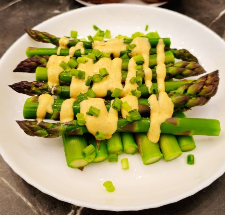 Asparagus with Mustard Vinaigrette