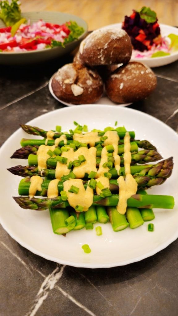 Asparagus with Mustard Vinaigrette