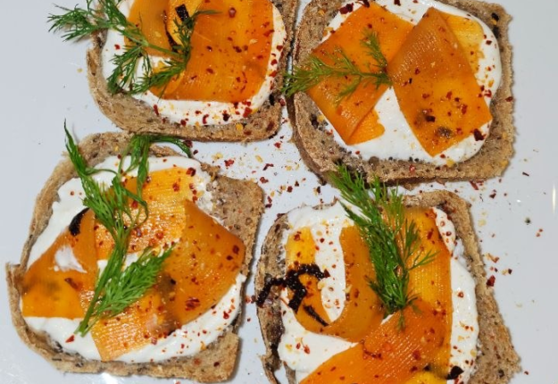Carrot “Salmon” Sandwiches