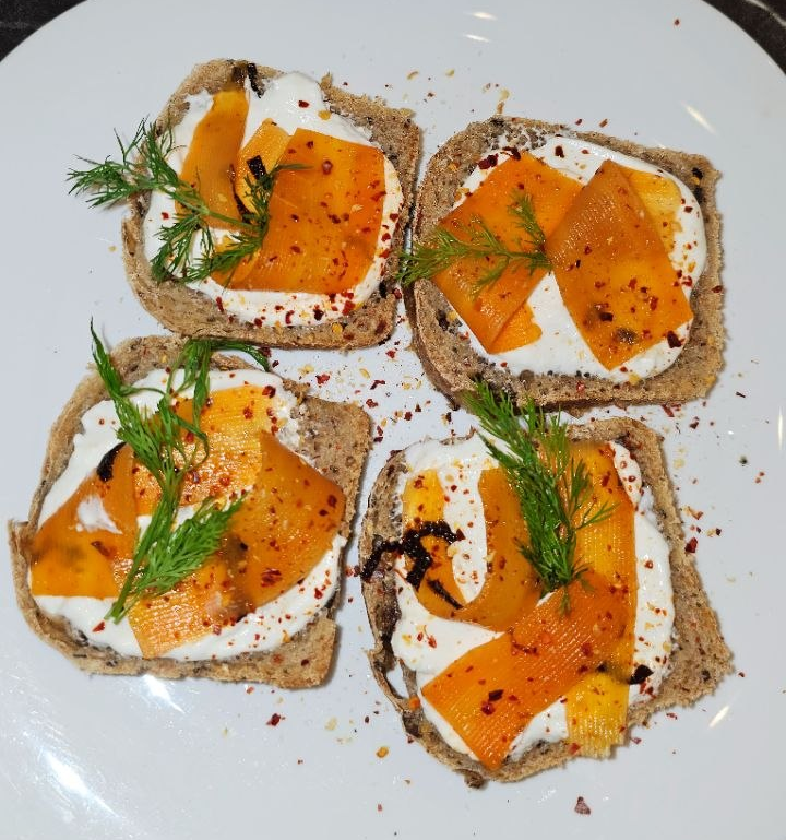 Carrot “Salmon” Sandwiches